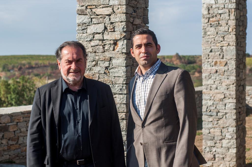 Starönologe Michel Rolland und Weinonkel Geschäftsführer Boris Georgiev Starönologe Michel Rolland und Weinonkel Geschäftsführer Boris Georgiev