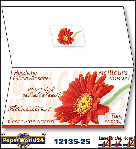 Internationale Grußkarte und Glückwunschkarte von PaperWorld24.com