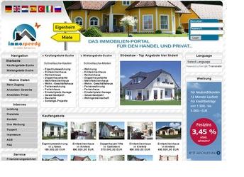 Auf dem Immobilienportal ImmoSpeedy kann in Deutschland, Österreich und der Schweiz nach Immobilien Auf dem Immobilienportal ImmoSpeedy kann in Deutschland, Österreich und der Schweiz nach Immobilien