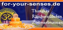 For-your-senses.de ? Thangkas, Räucherstäbchen und Zimmerbrunnen