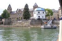 Das Panorama-Dach des Pegelhauses bietet einen einmaligen Blick auf den Rhein. Foto: Pegelhaus Das Panorama-Dach des Pegelhauses bietet einen einmaligen Blick auf den Rhein. Foto: Pegelhaus