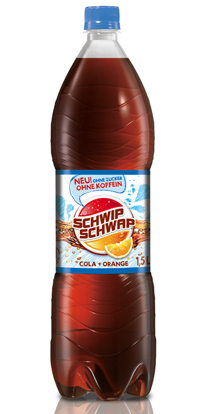 Schwip Schwap Ohne Koffein ist die neue Variante der erfolgreichen Cola-Mix-Marke.