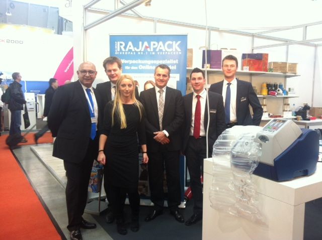 Das Messe-Team der Rajapack GmbH auf der LogiMAT 2013.