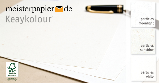 Neben Conqueror, Rives und LakePaper ist sogar Keaykolour bei meisterpapier.de vertreten