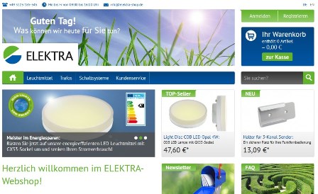 Der neue Elektra-Shop
