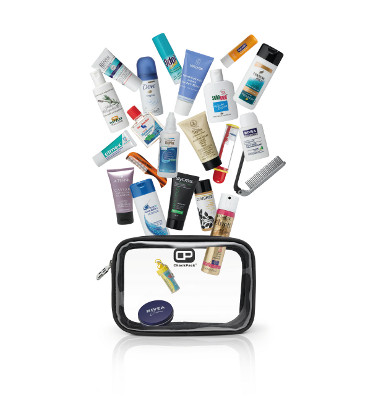 ChackPack Flight Pack mit Pflegeprodukten von ChackPack.com