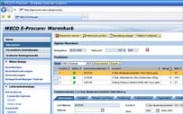 WECO E-Procure Web Edition, Warenkorb WECO E-Procure Web Edition, Warenkorb