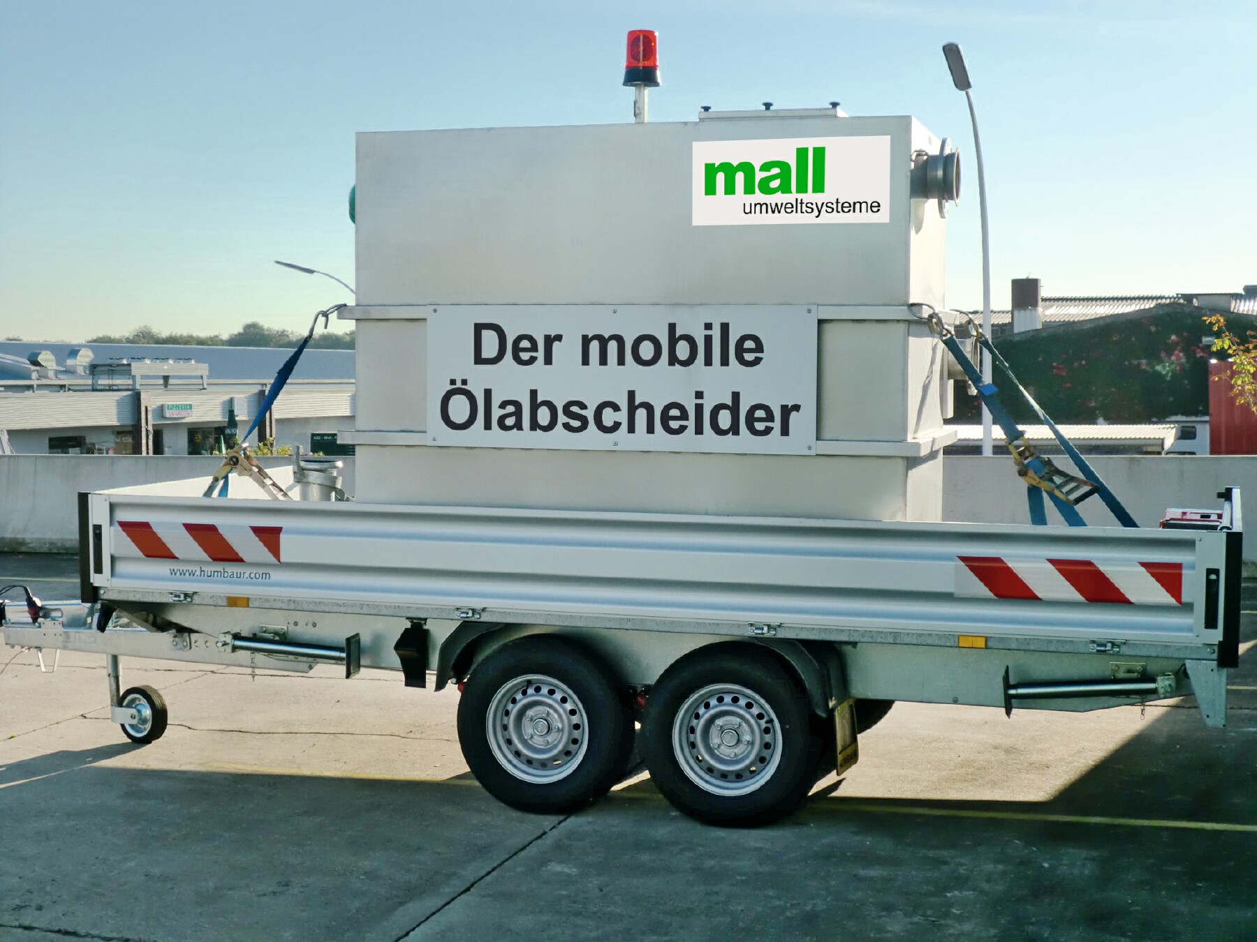Die mobile Abscheideranlage NeutraRent kann bei Notfalleinsätzen bundesweit zum Einsastz kommen.