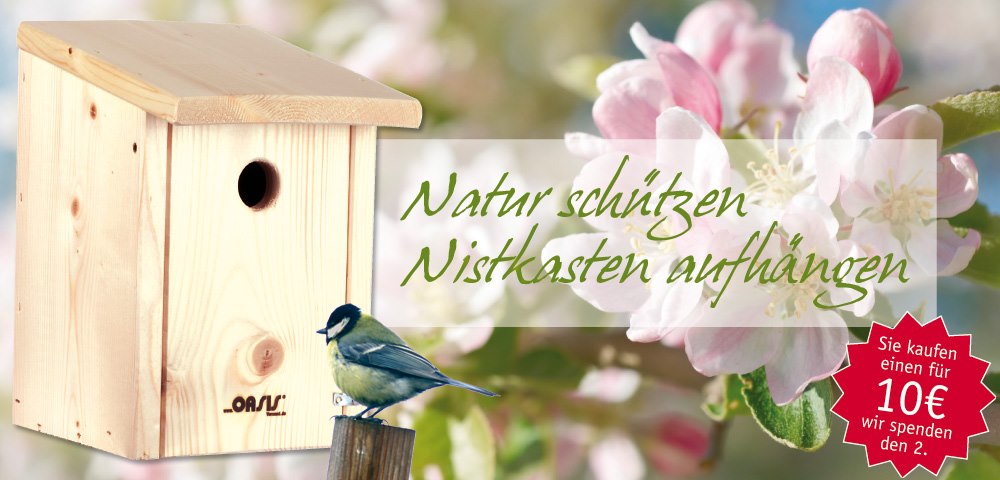 Nistkasten-Aktion OASIS-Versand Nistkasten-Aktion OASIS-Versand