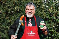 Hanns-Thomas Schamel rät Meerrettich zur Grillkost.