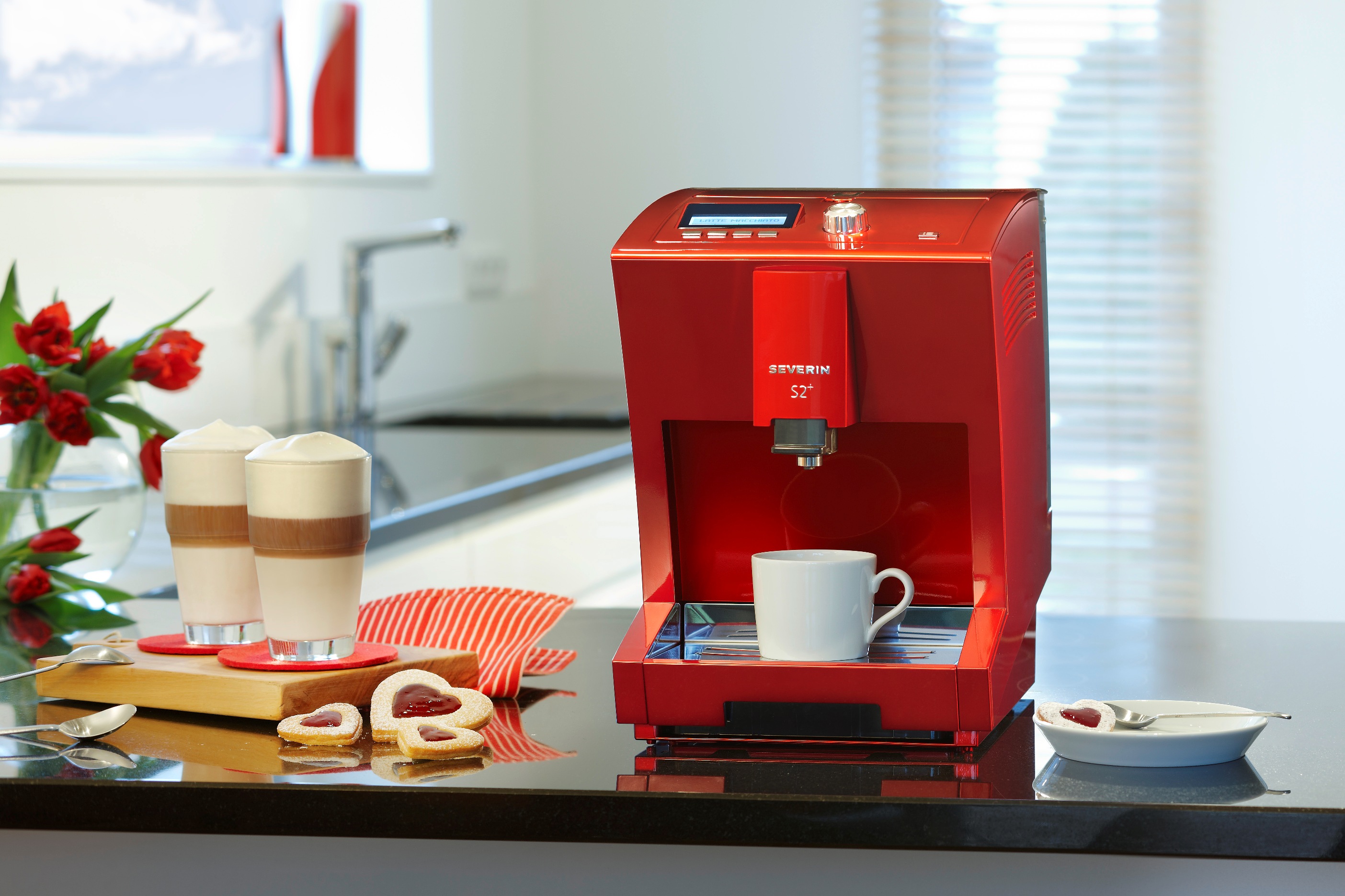 Authentischer Kaffeegenuss zum Muttertagsfrühstück mit der S2+. (Quelle: SEVERIN) Authentischer Kaffeegenuss zum Muttertagsfrühstück mit der S2+. (Quelle: SEVERIN)