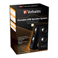 Portable USB Speaker System: Eines von drei neuen Lautsprecher-Systemen von Verbatim
