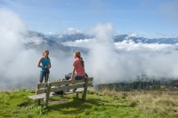 Wanderer bei der Rast Wanderer bei der Rast