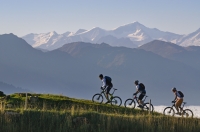 Mountainbiker unterwegs auf die Hohe Salve Mountainbiker unterwegs auf die Hohe Salve