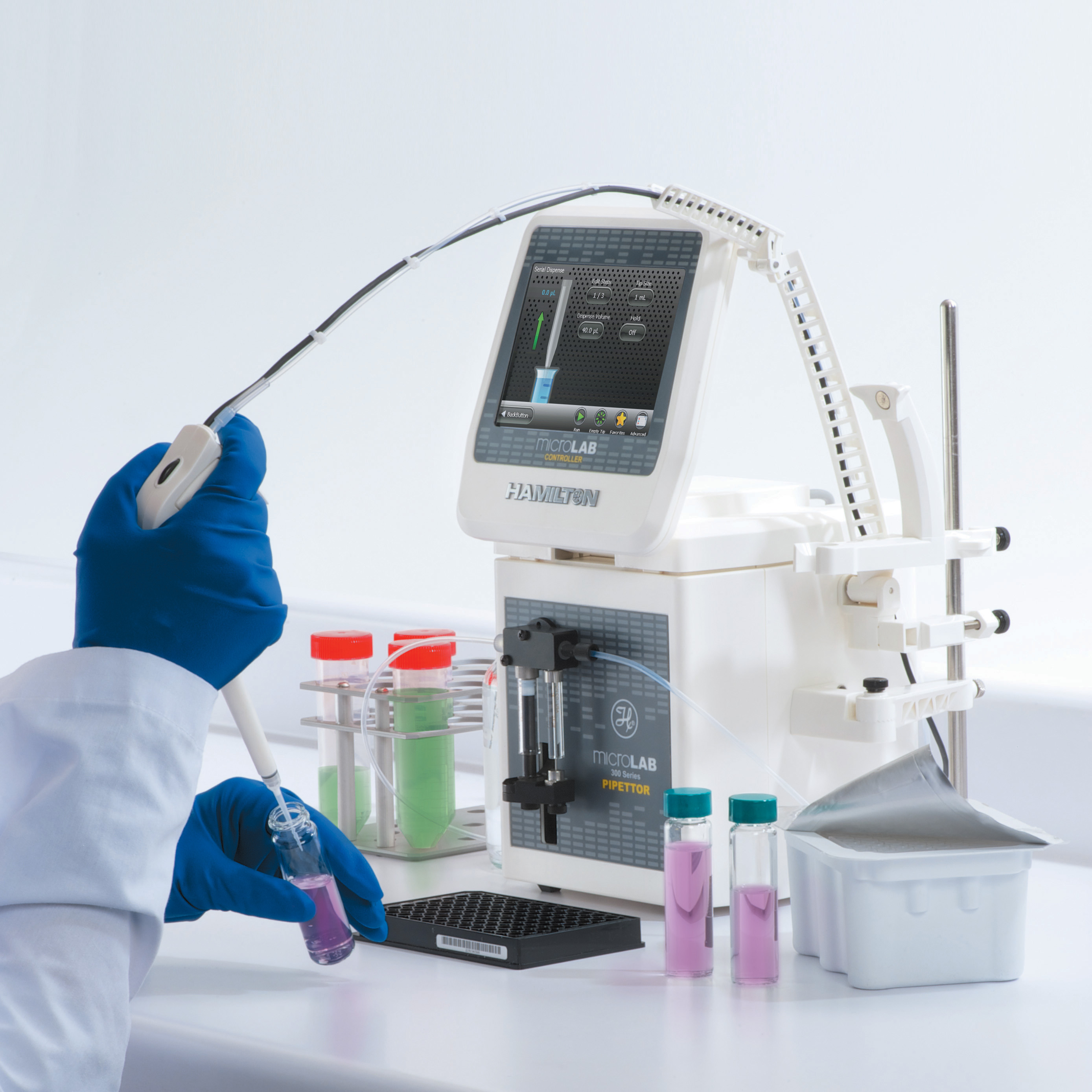 Garantiert komfortables Pipettieren mit höchster Effizienz und Präzision: Microlab 300 Garantiert komfortables Pipettieren mit höchster Effizienz und Präzision: Microlab 300