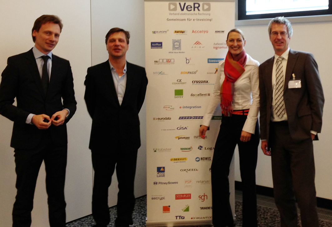 Der neue VeR-Vorstand (v.l.n.r.) Stefan Groß, Reinhard Wild, Julia Sonnhalter und Marcus Laube.
