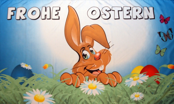 Frohe Ostern Flaggen