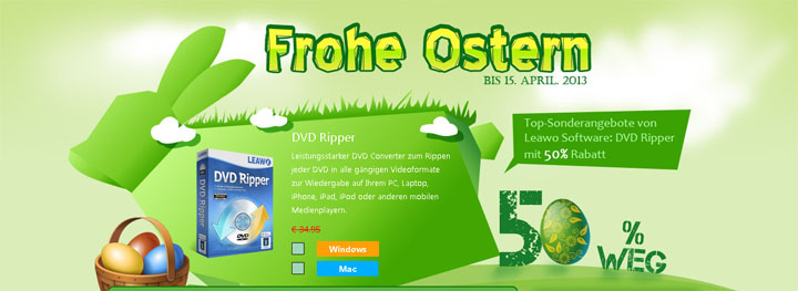 Leawo Osterrabattaktion Leawo Osterrabattaktion