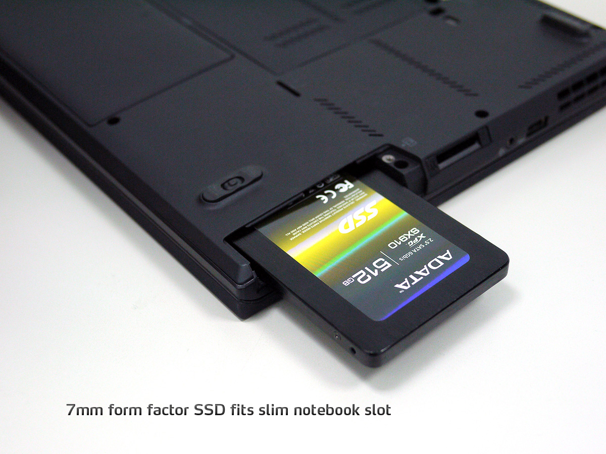 ADATA SSD mit 7 mm Bauhöhe ADATA SSD mit 7 mm Bauhöhe