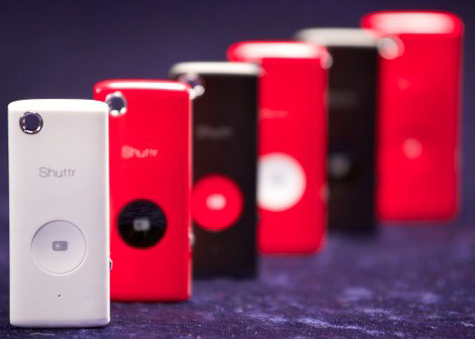 Der Shuttr verbindet sich per Bluetooth mit iPhones und Android Telefonen. Foto: K. Leung.