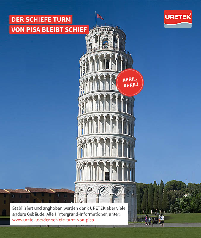 Der schiefe Turm von Pisa bleibt schief!