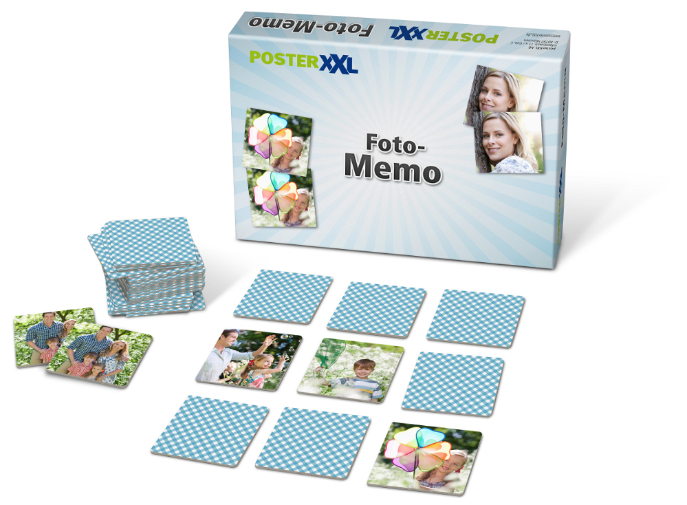Originelle Geschenke wie das Foto-Memo zum Muttertag gibt es bei posterXXL.de (Quelle: posterXXL).