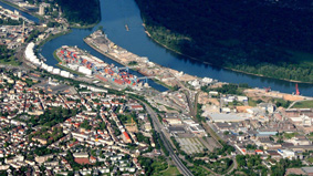 Contargo Containerterminal in Ludwigshafen (© Contargo) Contargo Containerterminal in Ludwigshafen (© Contargo)
