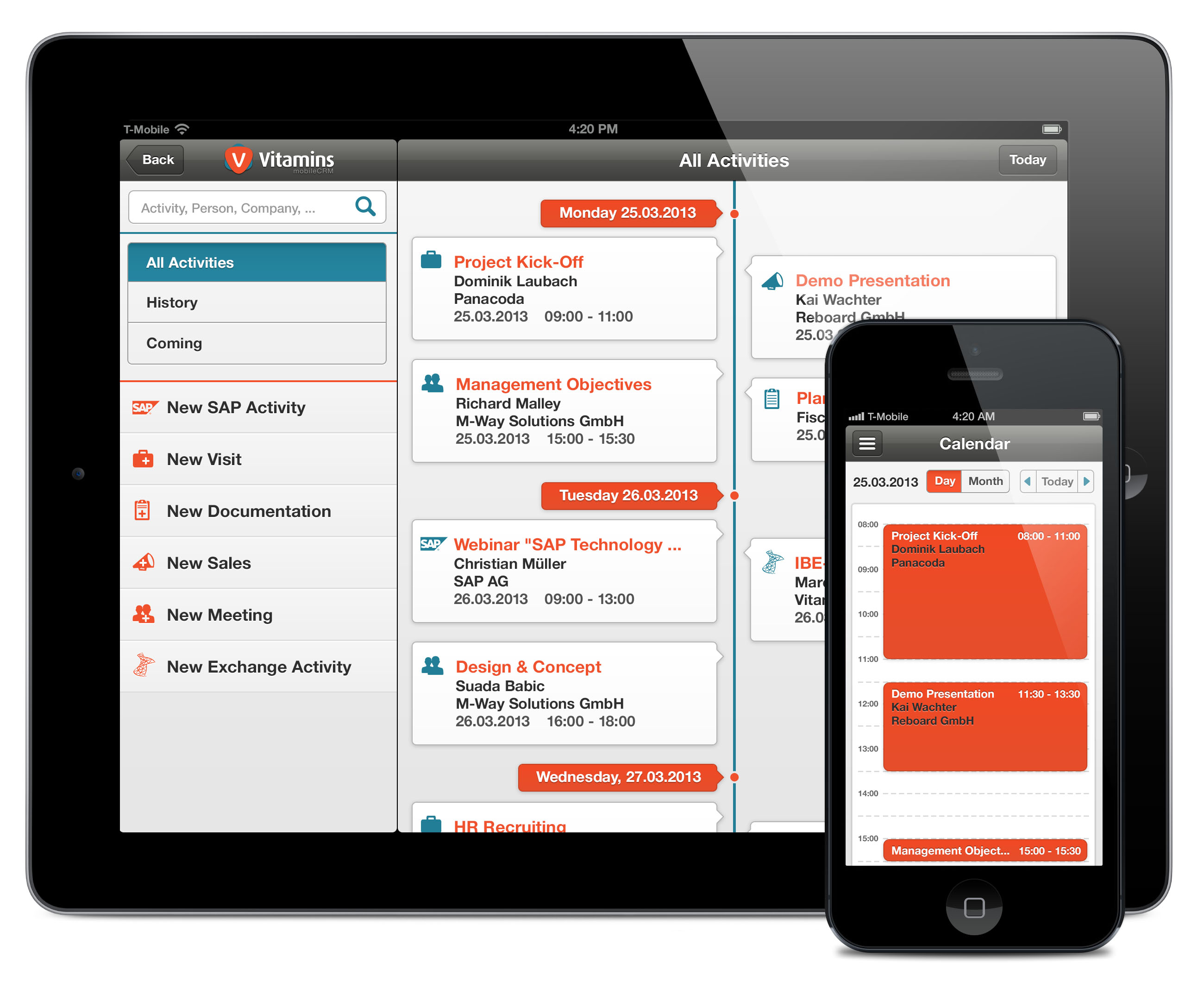 Vitamins - mobileCRM von M-Way Solutions bietet effiziente Lösungen für den Außendienst.