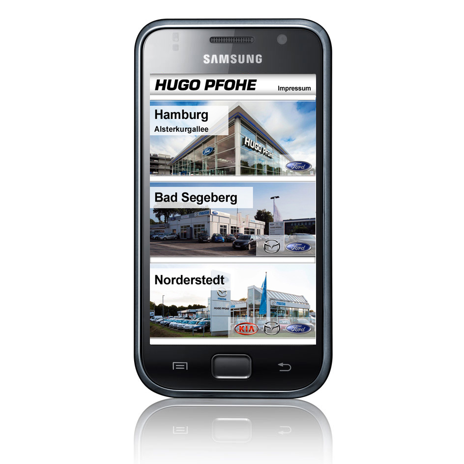 www.hugopfohe.de auch mobilüber das Smartphone erreichbar