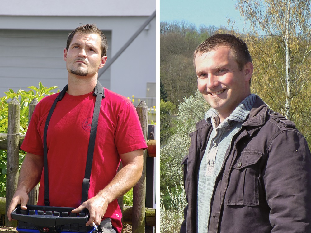 Dachdeckermeister in der vierten Generation: Johannes (links) und Sebastian (rechts) Weigel. Dachdeckermeister in der vierten Generation: Johannes (links) und Sebastian (rechts) Weigel.