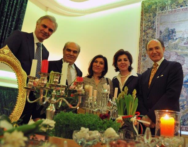 Samad Monadjem + Mohammad Reza Nobari+Gattinnen, Kourosh Pourkian, Präsident der Hafis Gesellschaft