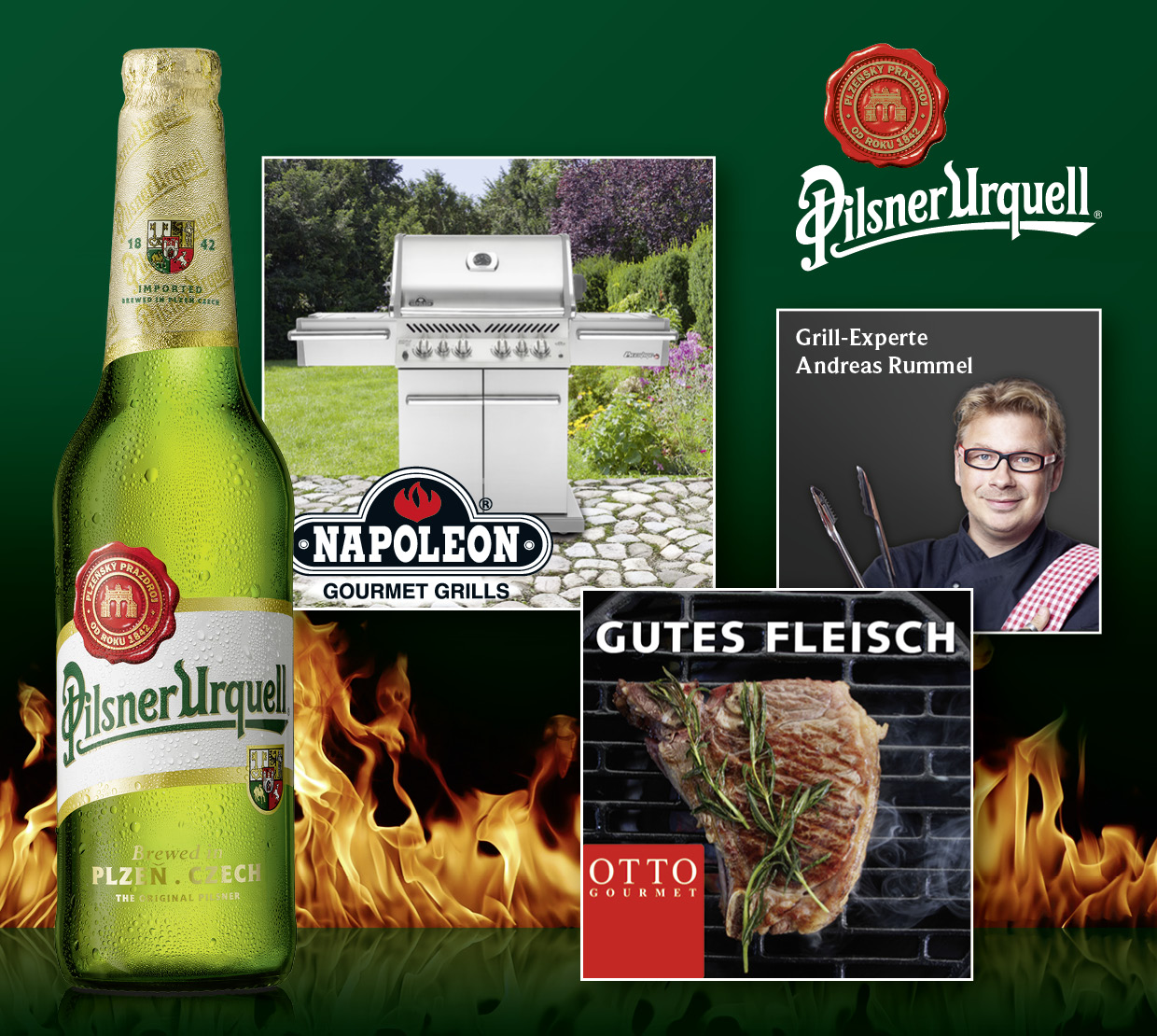 Pilsner Urquell startet die Grillsaison mit zwei Genuss-Aktionen und exklusiven Premium-Gewinnen. Pilsner Urquell startet die Grillsaison mit zwei Genuss-Aktionen und exklusiven Premium-Gewinnen.