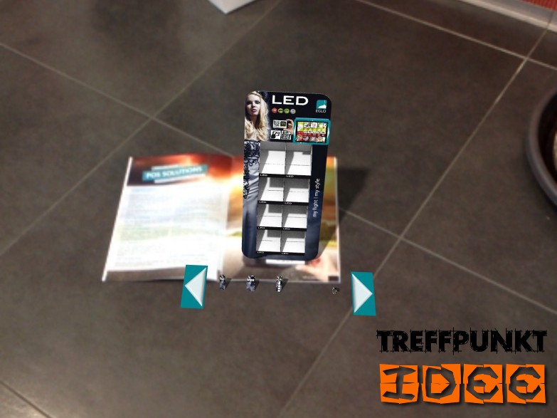 Augmented Sales Folder zaubert Ihre Produkte in die Realität