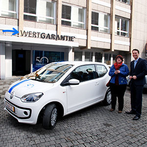 Ilona Medrow gewann den Wertgarantie-VW up! Ilona Medrow gewann den Wertgarantie-VW up!