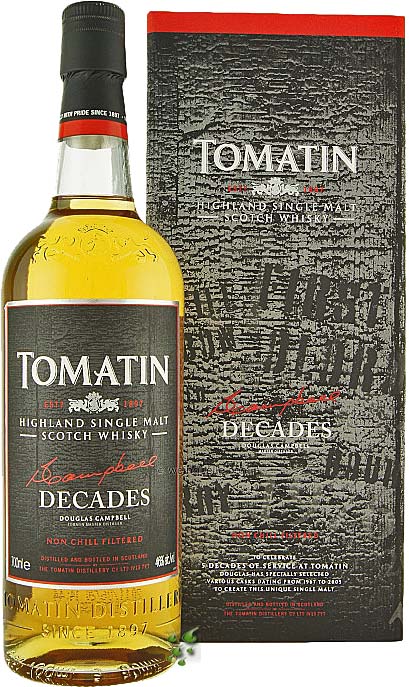 Der Whisky Shop Feine Tropfen Online präsentiert Tomatin Decades Single Malt von Douglas Campbell Der Whisky Shop Feine Tropfen Online präsentiert Tomatin Decades Single Malt von Douglas Campbell