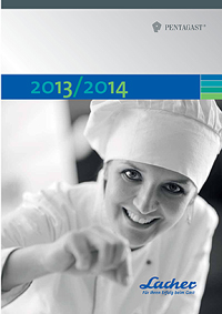 Der neue Gesamtkatalog informiert Gastronomen, Hoteliers und Caterer über das Lacher-Sortiment.