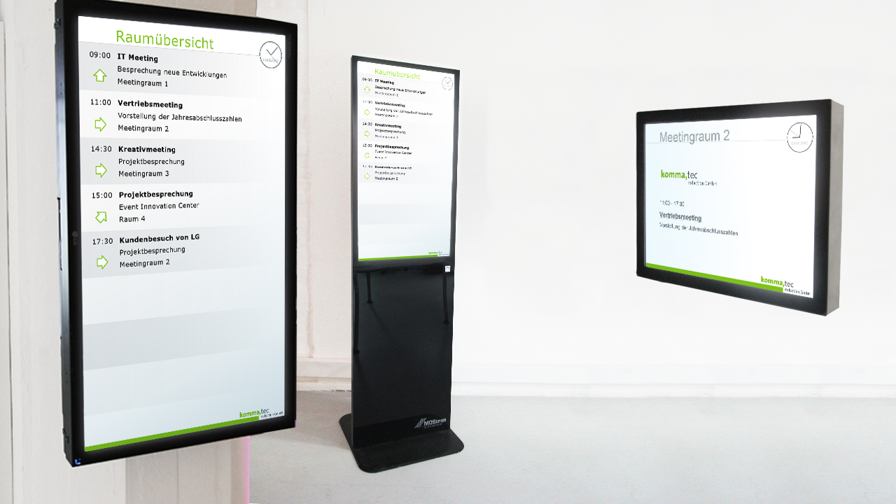 Automatische, digitale Beschriftung von Displays durch Display Star und Exchange-Schnittstelle Automatische, digitale Beschriftung von Displays durch Display Star und Exchange-Schnittstelle