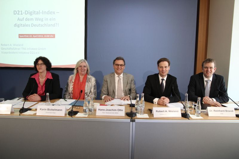 v.l.: Sabrina Ortmann, Karin Bickelmann, Hans-Joachim Otto, Robert A. Wieland, Dr. Reinhard Brandl