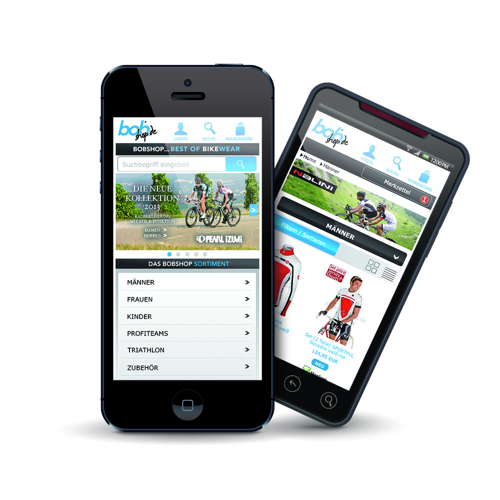 Der mobile-optimierte Shop von Bobshop Der mobile-optimierte Shop von Bobshop