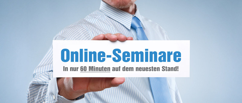 Unkompliziert, zeitsparend, kostengünstig - die Online-Seminare von WEKA MEDIA