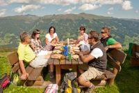 Brotzeit am Gipfel 