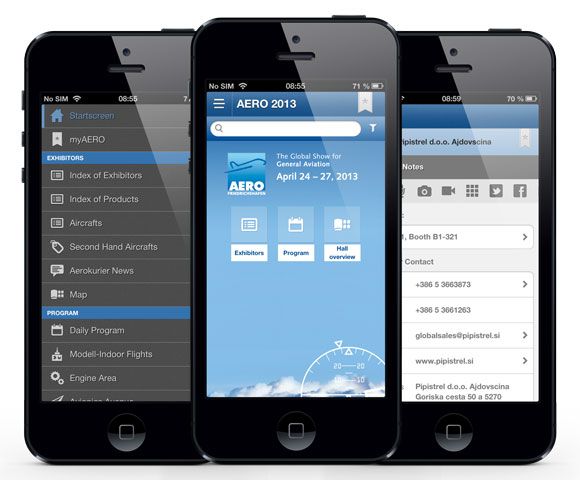 AERO Messe-App 2013 von Heidelberg Mobil AERO Messe-App 2013 von Heidelberg Mobil