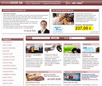 Screenshot www.spendshop.de