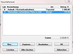 S-HOAI-Pauschalhonorare S-HOAI-Pauschalhonorare