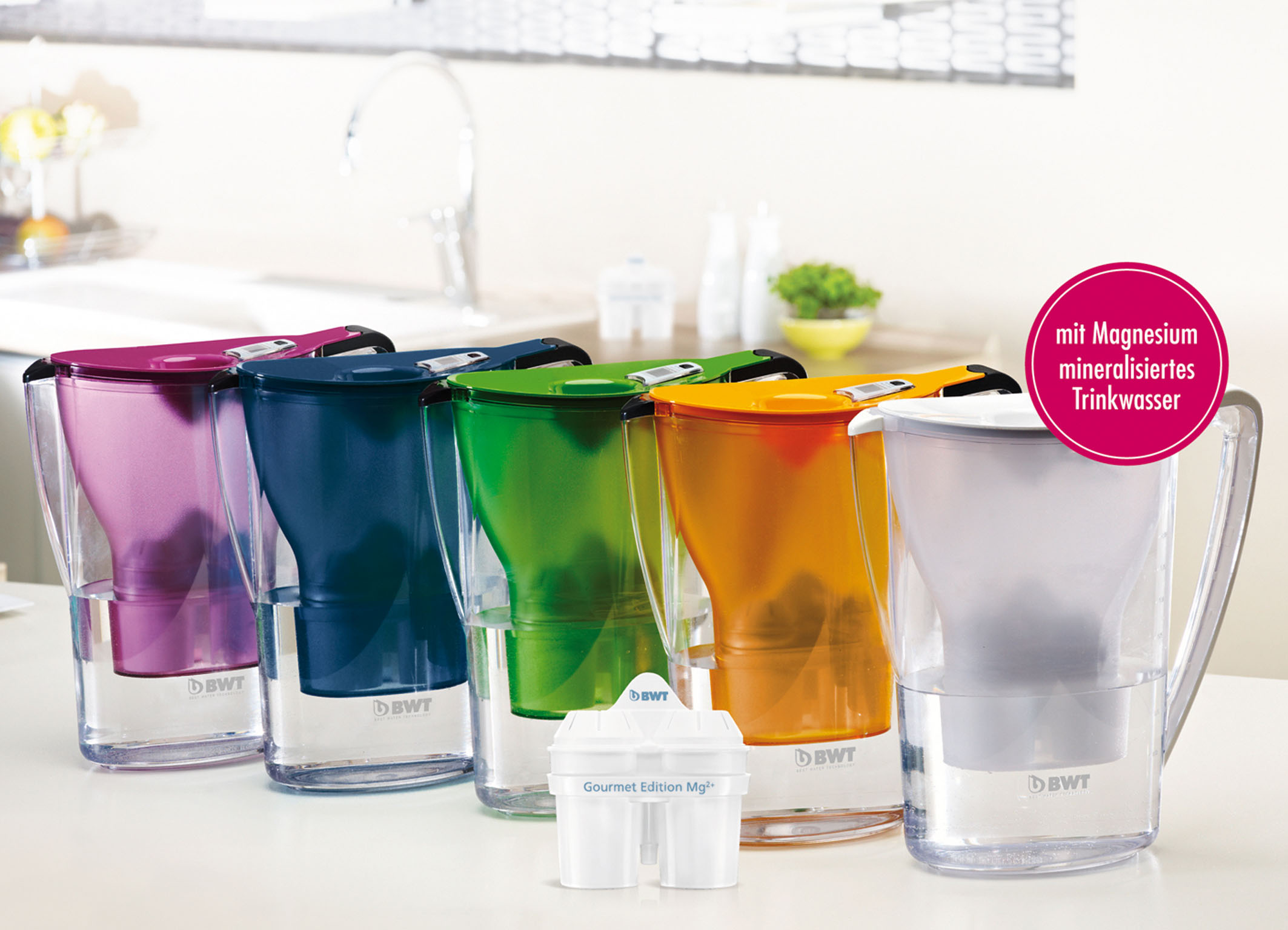 BWT Gourmet-Tischwasserfilter Colour Range BWT Gourmet-Tischwasserfilter Colour Range