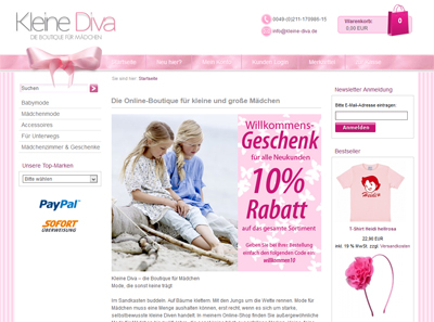 Kleine Diva - Die Online Boutique für Mädchen Kleine Diva - Die Online Boutique für Mädchen