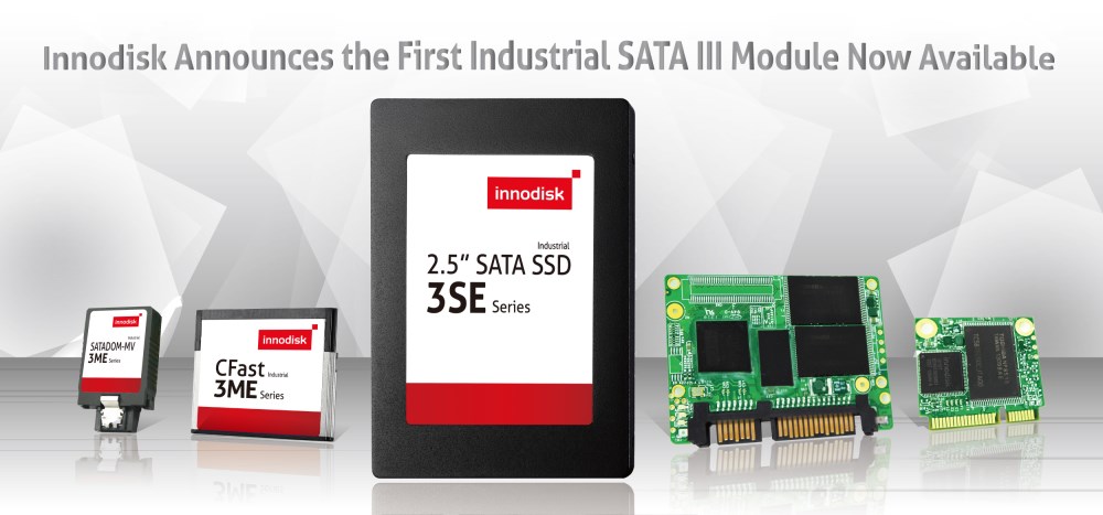 Neue industrielle Flashspeicher-Lösungen mit SATA III von Innodisk ab sofort verfügbar Neue industrielle Flashspeicher-Lösungen mit SATA III von Innodisk ab sofort verfügbar