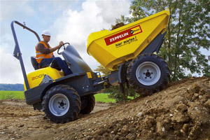 Der von Zeppelin RentalÖsterreich neu zugeführte Raddumper 2001 DK Der von Zeppelin RentalÖsterreich neu zugeführte Raddumper 2001 DK