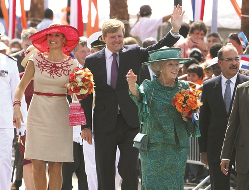 Königin Beatrix, Kronprinz Willem-Alexander und Kronprinzessin Maxima auf Aruba Königin Beatrix, Kronprinz Willem-Alexander und Kronprinzessin Maxima auf Aruba