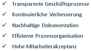 Effizientes Prozessmanagement Effizientes Prozessmanagement